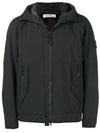 Men's Wappen Patch Primaloft Soft Shell Hooded Jacket Black - STONE ISLAND - BALAAN 1