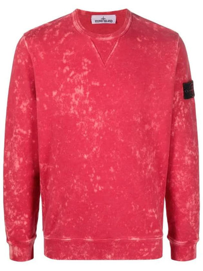 Off-Dye Treatment Crewneck Sweatshirt Cyclamen - STONE ISLAND - BALAAN 2