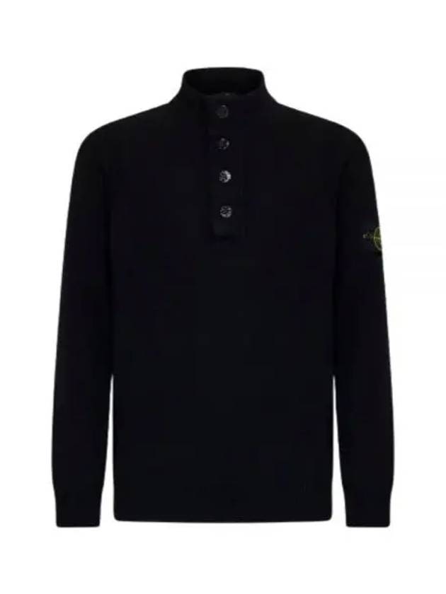 540A3 Lambs Wool Half Button Sweater 8115540A3A0029 - STONE ISLAND - BALAAN 1