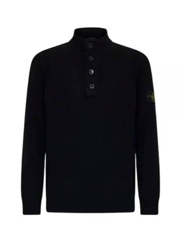 540A3 Lambs Wool Half Button Sweater 8115540A3A0029 - STONE ISLAND - BALAAN 1