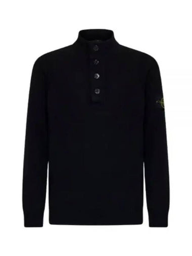 540A3 Lambs Wool Half Button Sweater 8115540A3A0029 - STONE ISLAND - BALAAN 1