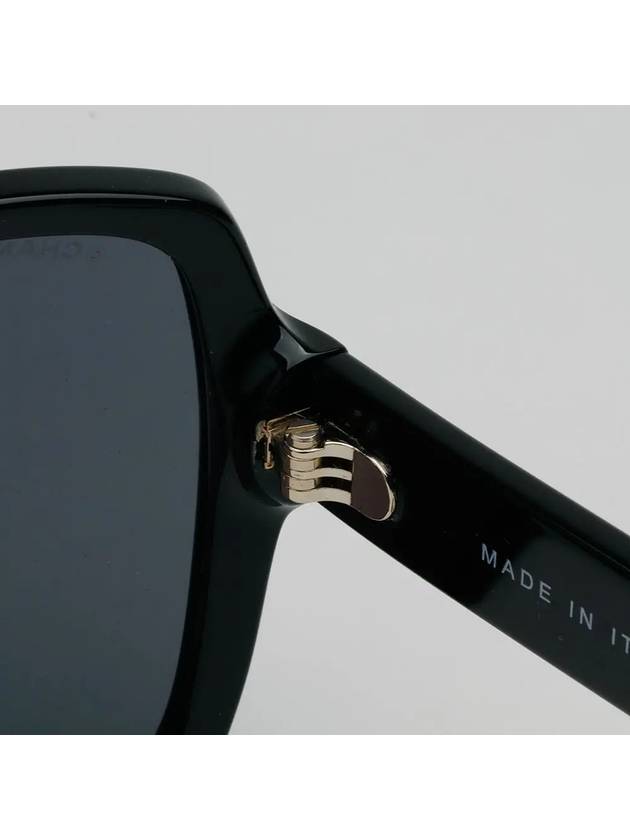 Eyewear Side Logo Square Sunglasses Black A71305 X08101 S2214 - CHANEL - BALAAN 7