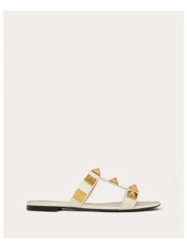 W2S0BU9 ZWM I16 Studded Women s Flat Sandals 1335760 - VALENTINO - BALAAN 1