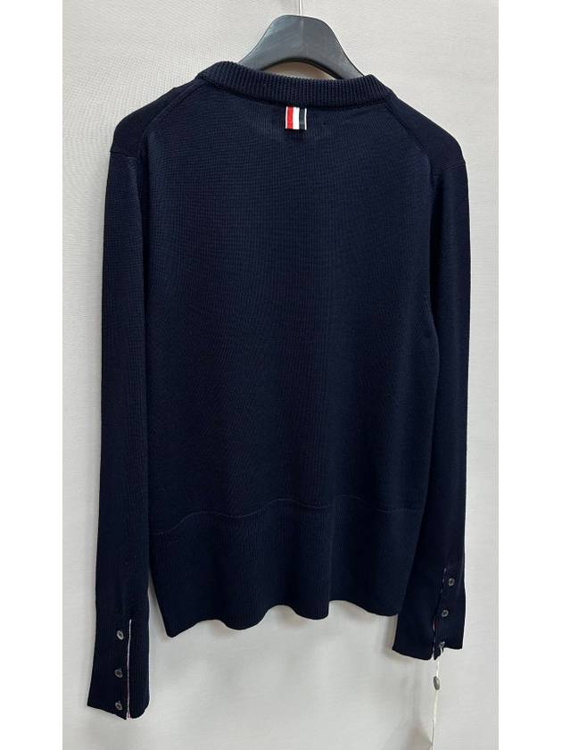 4BAR round neck wool pullover knit 4 - THOM BROWNE - BALAAN 6