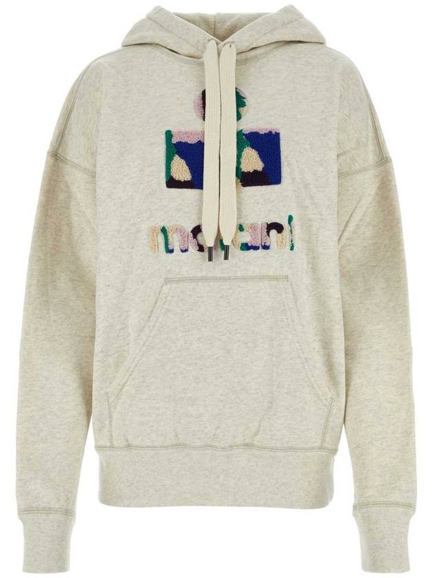 Mansell Logo Hoodie Top Ecru - ISABEL MARANT - BALAAN 2