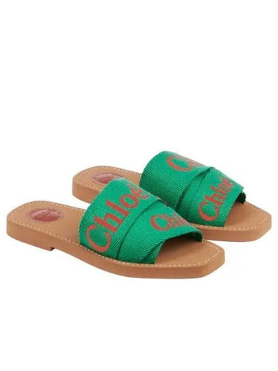 Woody Flat Mules Green - CHLOE - BALAAN 2