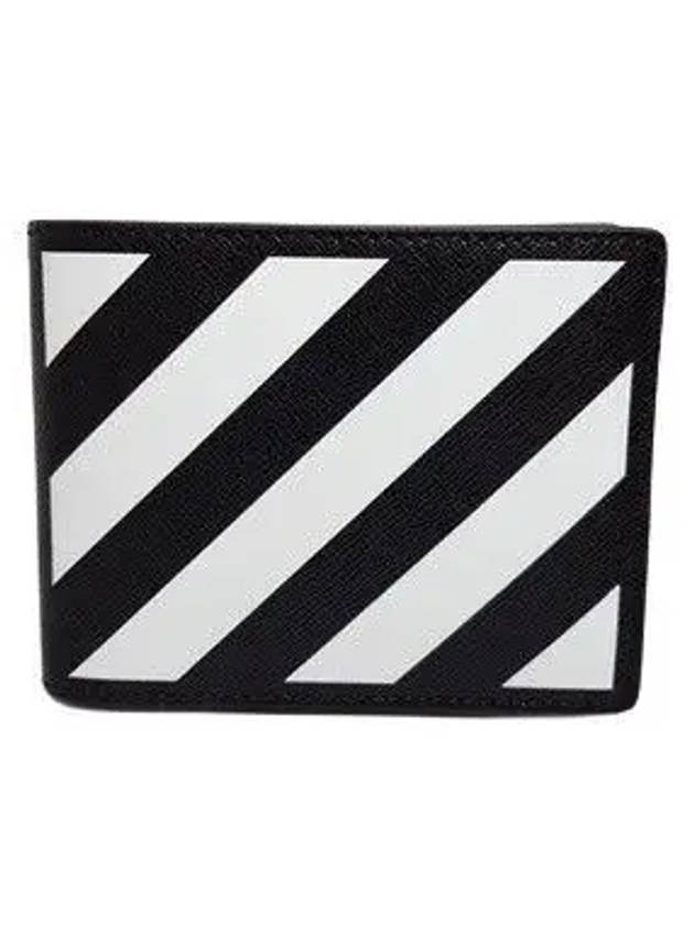 Diagnol Half Wallet Black - OFF WHITE - BALAAN 2