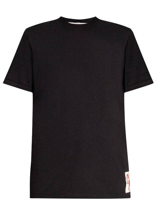 G Logo Patch Short Sleeve T-Shirt Black - GOLDEN GOOSE - BALAAN 1