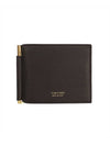 T Line Money Clip Bicycle Wallet Brown - TOM FORD - BALAAN.