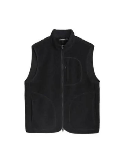 Men's Duncan Wool Fleece Vest Black - J.LINDEBERG - BALAAN 2