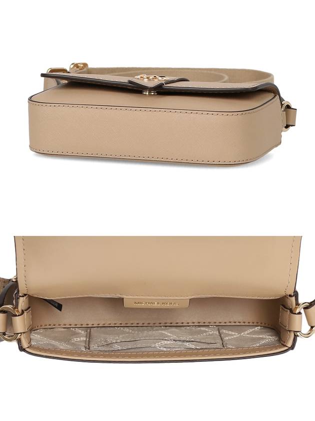 Greenwich Small Saffiano Leather Sling Cross Bag Beige - MICHAEL KORS - BALAAN 6