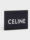 Lettering Logo Printing Card Wallet Black - CELINE - BALAAN 4