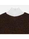 wool knit top brown - PRADA - BALAAN 3