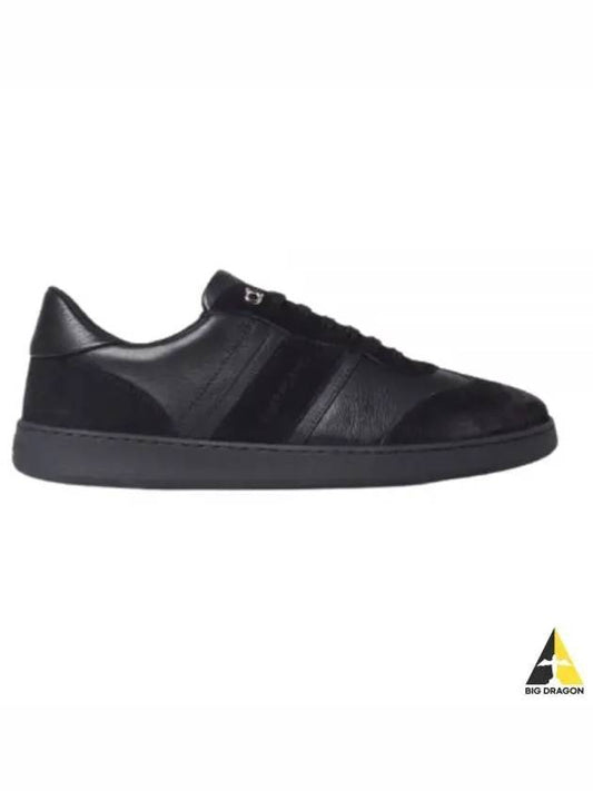 Signature Low Top Sneakers Black - SALVATORE FERRAGAMO - BALAAN 2