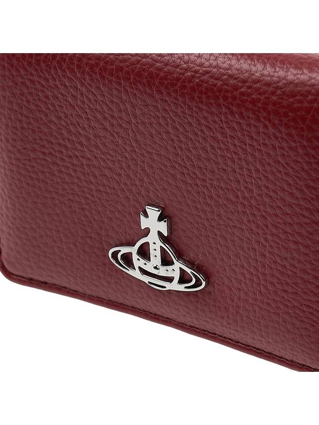 ORB Logo Small Frame Half Wallet Red - VIVIENNE WESTWOOD - BALAAN 7