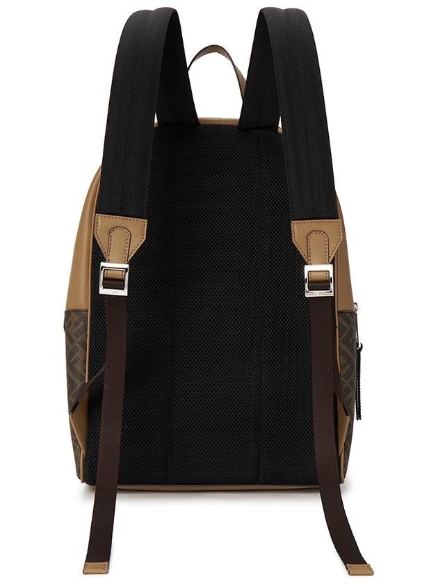 Diagonal FF Fabric Backpack Brown - FENDI - BALAAN 5