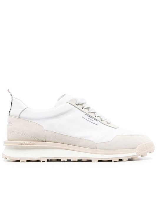 Eco Nylon Alumni Low Top Sneakers White - THOM BROWNE - BALAAN 2