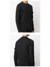 Wappen Patch Crew Neck Knit Top Black - STONE ISLAND - BALAAN 6