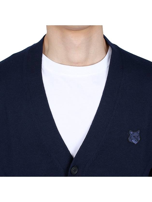 Bold Fox Head Patch Regular Cardigan Navy - MAISON KITSUNE - BALAAN 8