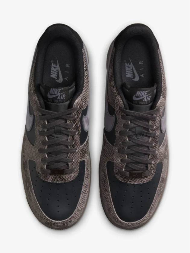 Air Force 1 Snakeskin Low Top Sneakers Brown - NIKE - BALAAN 5