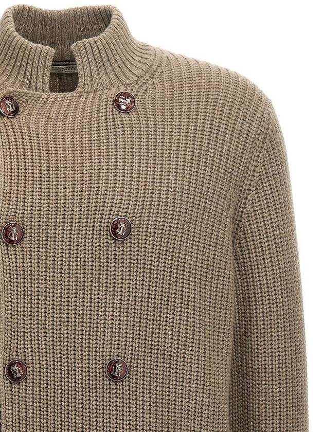 Brunello Cucinelli Double-Breasted Cardigan - BRUNELLO CUCINELLI - BALAAN 3