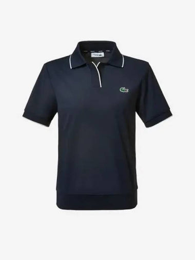 Open collar short sleeve polo HDE - LACOSTE - BALAAN 1