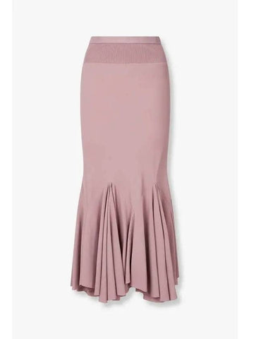 WOMEN Divine Bias Knee Skirt Indian Pink - RICK OWENS - BALAAN 1