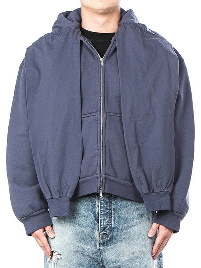 Incognito Zip-Up Hoodie Blue - BALENCIAGA - BALAAN 2