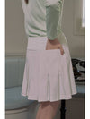 BACK PLEATED BANDING SKIRT WINNER PANTSWhite - PLAYBOO - BALAAN 2