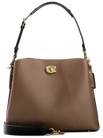 C2590 B4 DARK STONE Women s Willow Shoulder Bag - COACH - BALAAN 1