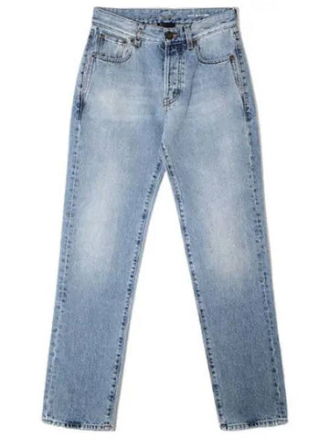 Cassandre denim pants - SAINT LAURENT - BALAAN 1