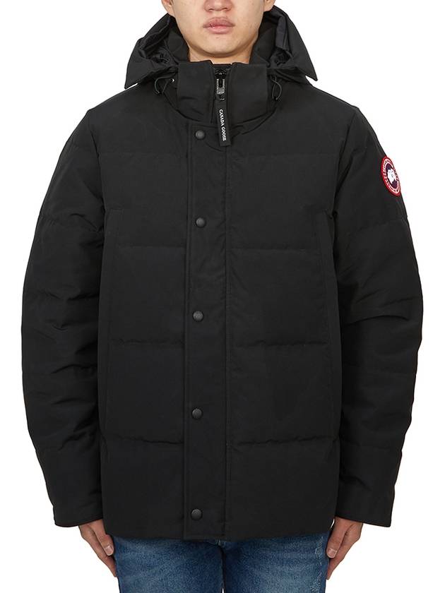 Wyndham Logo Patch Padding Black - CANADA GOOSE - BALAAN 2