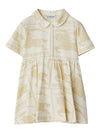 Kids Allover Logo Dress Yellow Cream - BURBERRY - BALAAN 1