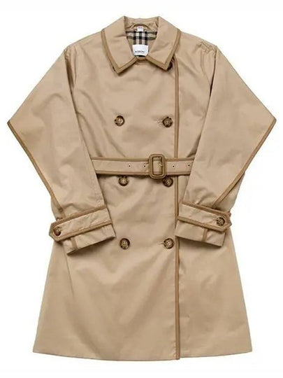 Kids Double Breasted Trench Coat Beige - BURBERRY - BALAAN 2