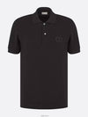 CD Icon Cotton Polo Shirt Black - DIOR - BALAAN 6