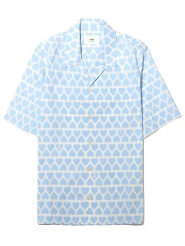 Heart Logo Printing Short Sleeve Shirt Men s - AMI - BALAAN 1