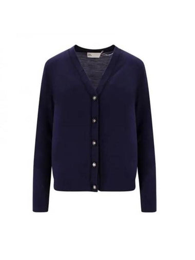 Simone Knit Cardigan Navy - TORY BURCH - BALAAN 1