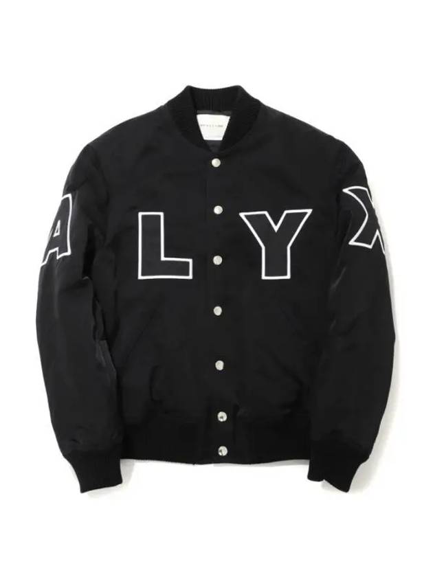 NYLON logo VARSITY jacket AAMOU0377FA01 BLK01 nylon varsity jacket - 1017 ALYX 9SM - BALAAN 1
