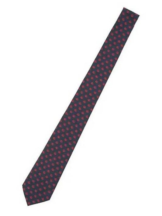 Men's Double G Silk Tie Red Blue - GUCCI - BALAAN 1