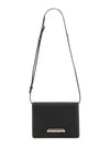 4-Ring Leather Clutch Bag Black - ALEXANDER MCQUEEN - BALAAN 2