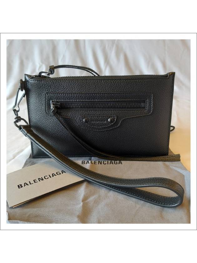 Neo Classic Calfskin Clutch Bag Black - BALENCIAGA - BALAAN 10