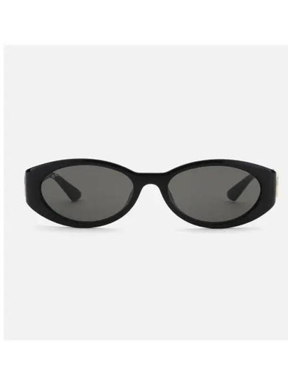 Oval Frame Sunglasses Black - GUCCI - BALAAN 2