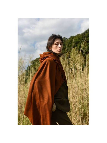 Cashmere Pashmina Muffler Autumn Orange - WILL'O THE WISP - BALAAN 1