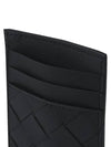 Intrecciato Zipped Card Case Black - BOTTEGA VENETA - BALAAN 3