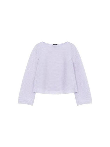 Women s Striped A Line Knit Light Purple - EMPORIO ARMANI - BALAAN 1