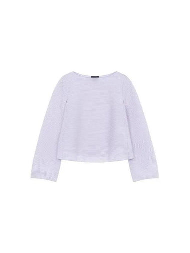 Women s Striped A Line Knit Light Purple - EMPORIO ARMANI - BALAAN 1