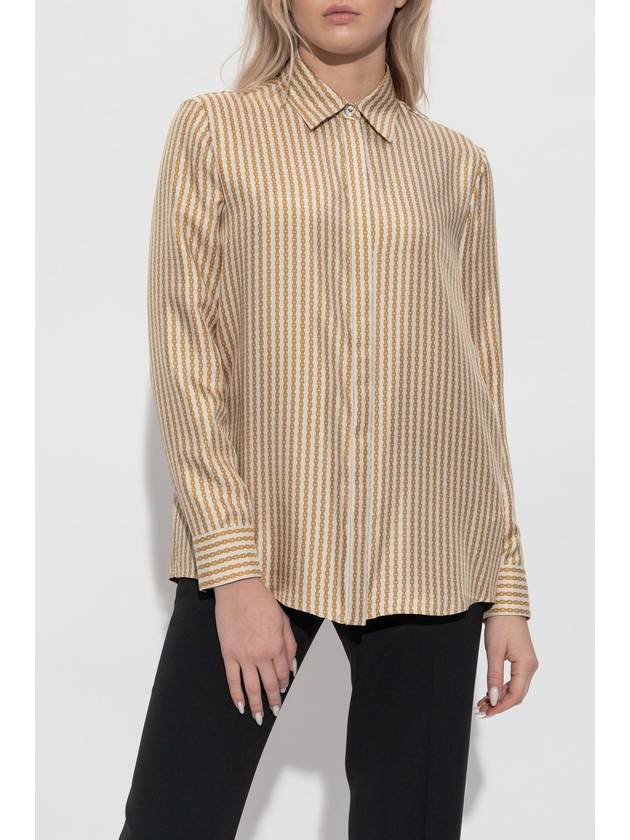 Versace Silk Shirt With Print, Women's, Beige - VERSACE - BALAAN 3