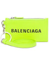 Logo Neck Strap Card Wallet Yellow - BALENCIAGA - BALAAN 1