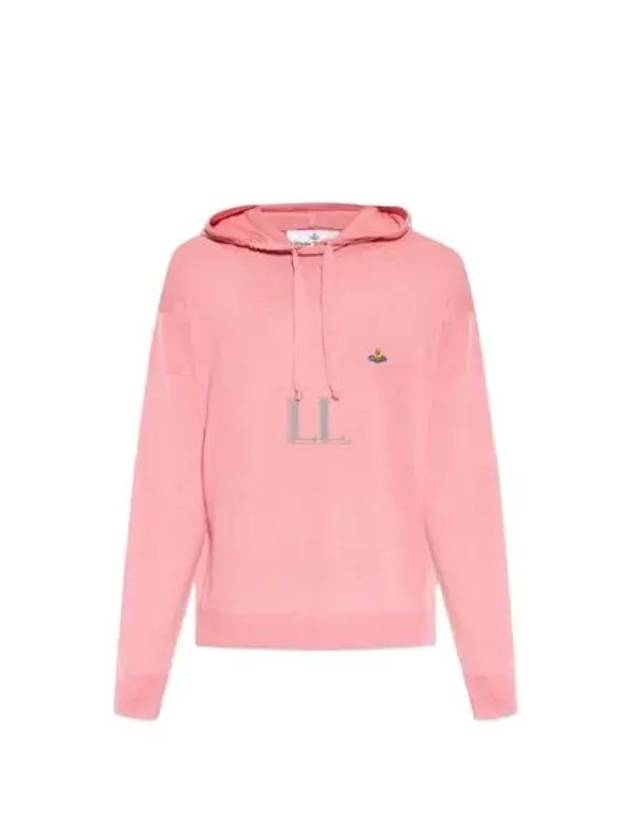 Embroidered Logo Virgin Wool Hoodie Pink - VIVIENNE WESTWOOD - BALAAN 2