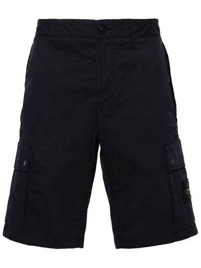 Wappen Cargo Bermuda Shorts Navy - STONE ISLAND - BALAAN 2